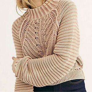 Free People Sandcastle Cowl Neck Sweater